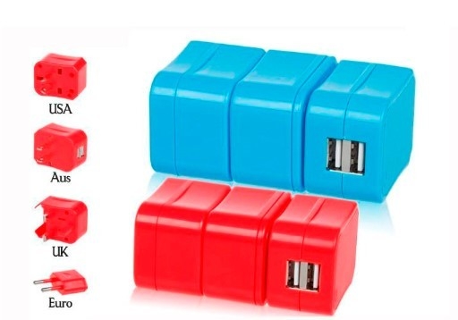 Removable Combined European Travel Adapter Plug With Usb Power Outlet 