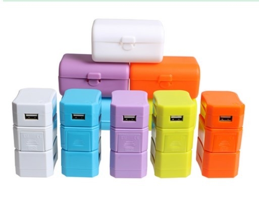 Removable Combined European Travel Adapter Plug With Usb Power Outlet 