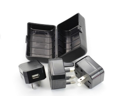 Removable Combined European Travel Adapter Plug With Usb Power Outlet 
