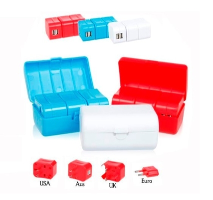 Removable Combined European Travel Adapter Plug With Usb Power Outlet 