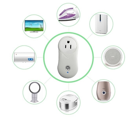 Double Plug Socket With Usb Wall Charger , Energy Efficient Power Strips With Remote On Off Switch 