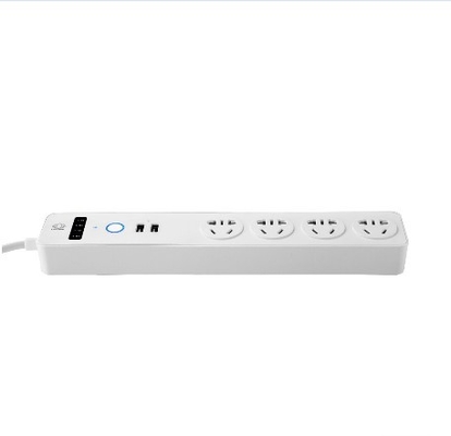 10A Smart WiFi Power Strip 4 Power Extension Socket With Two USB Charging Port