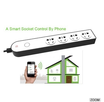 10A Smart WiFi Power Strip 4 Power Extension Socket With Two USB Charging Port