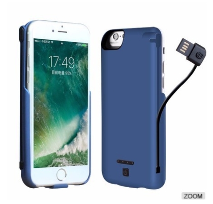 Iphone7 Backup Wireless Charging Battery Case , Handheld Portable Chargeable Phone Case