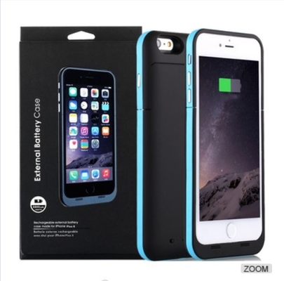 Light Weight Iphone Battery Case Charger 6800 MAh With Li Polymer Cellphone Battery