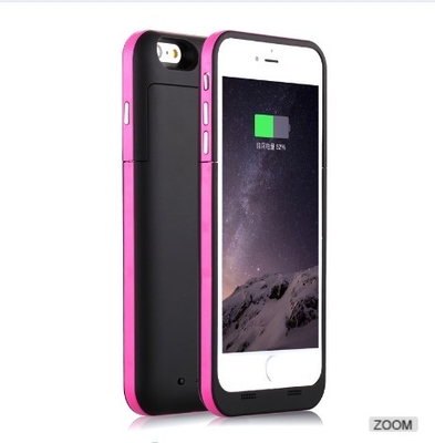 Light Weight Iphone Battery Case Charger 6800 MAh With Li Polymer Cellphone Battery