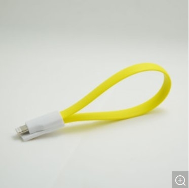 Colorful Magnet Flat USB Cellphone Data Cable for iPhone Android phone