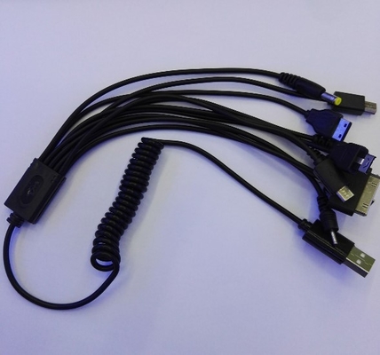 20 Cm Portable 10 In 1 Usb Phone Charger Cable For Smart Powered Device