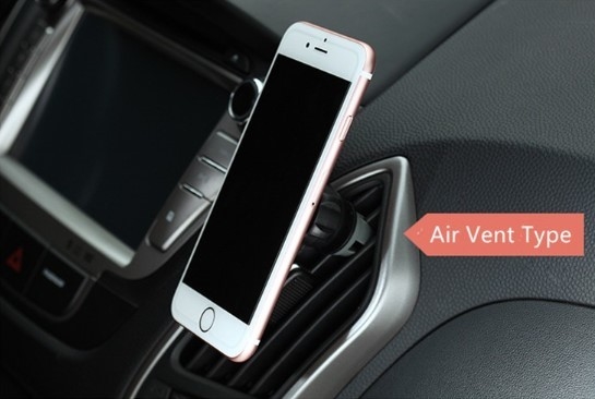 360 Degree Rotation Car Mount Phone Holder Universal Magnetic With Air Vent
