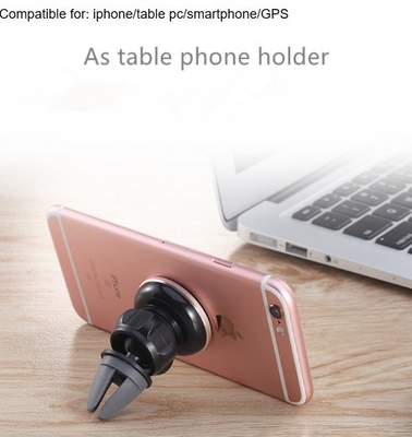 360 Degree Rotation Car Mount Phone Holder Universal Magnetic With Air Vent