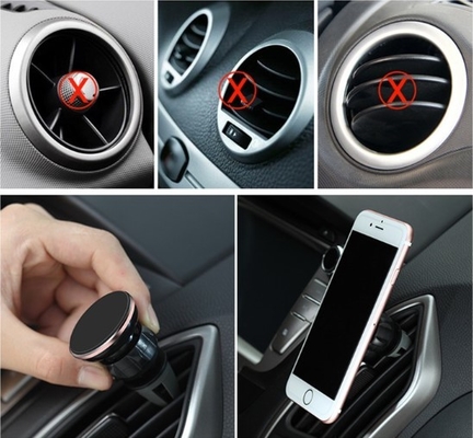 360 Degree Rotation Car Mount Phone Holder Universal Magnetic With Air Vent