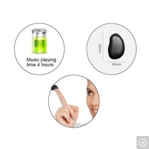 Mini Invisible Truly Wireless Bluetooth Earphone Surround Sound Earbuds