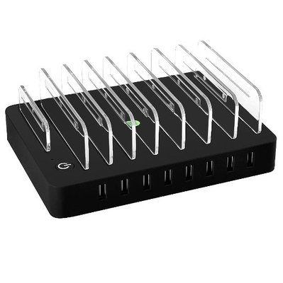 Multi Device Charging Station Dock , 8 Ports USB Iphone Docking Station Multi Function