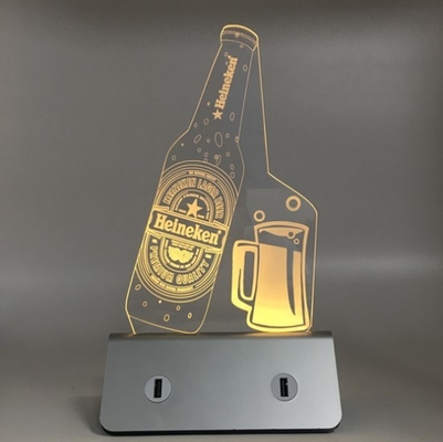 6000 MAh Mobile Iphone Plug Charge RAcrylic Board With LED Soft Light Built In