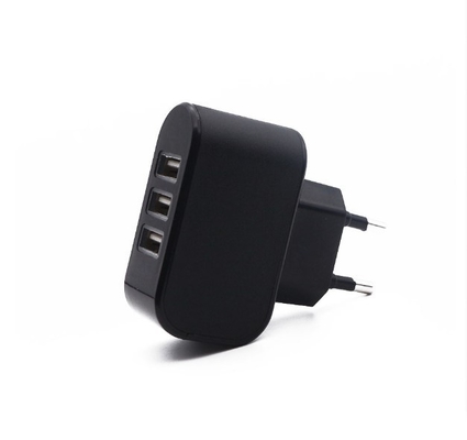 CE Universal Mobile Phone Charging Plug  EU / US  With 3 Port Led Light