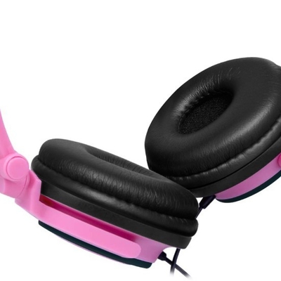 Cat Ear LED Music Lights Noise Cancelling Headphones Adjustable With 3.5mm Stereo Plug