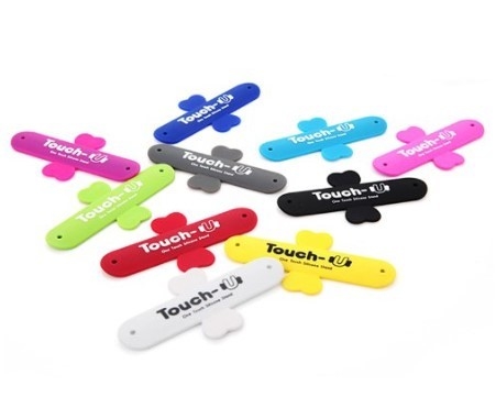 Touch - U One - touch Silicone Phone Finger Ring Holder Stand Multi - color