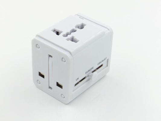 Multipurpose Dual USB Charging Socket , Universal Travel Plug Adaptor