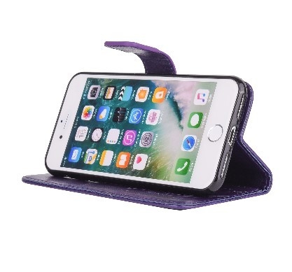 IPHONE6S PU leather butterfly flowers diamond phone case for iPhone 8