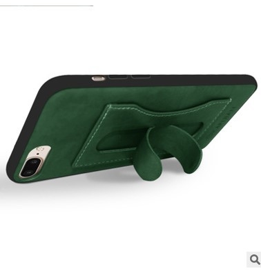 iPhone7 mobile phone shell Apple 8plus leather card holder car all-inclusive protective cover