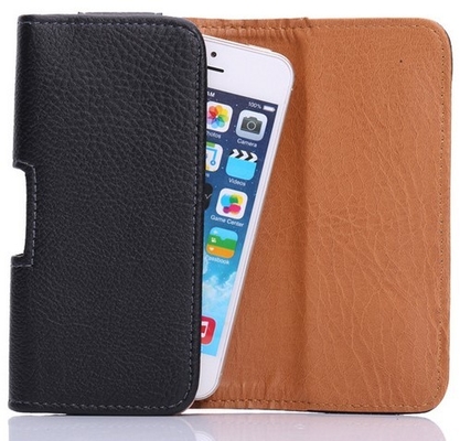 iPhone Clamshell Belt hanging waist leather case Old man phone bag Universal hanging waist leather case