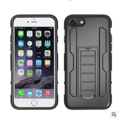 Tres en un teléfono fresco encajona el protector futuro de la correa del triángulo del robot del guerrero con el soporte