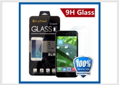 Película auta-adhesivo 0.33m m 9H de Iphone 6 del teléfono celular del protector de cristal real de la pantalla